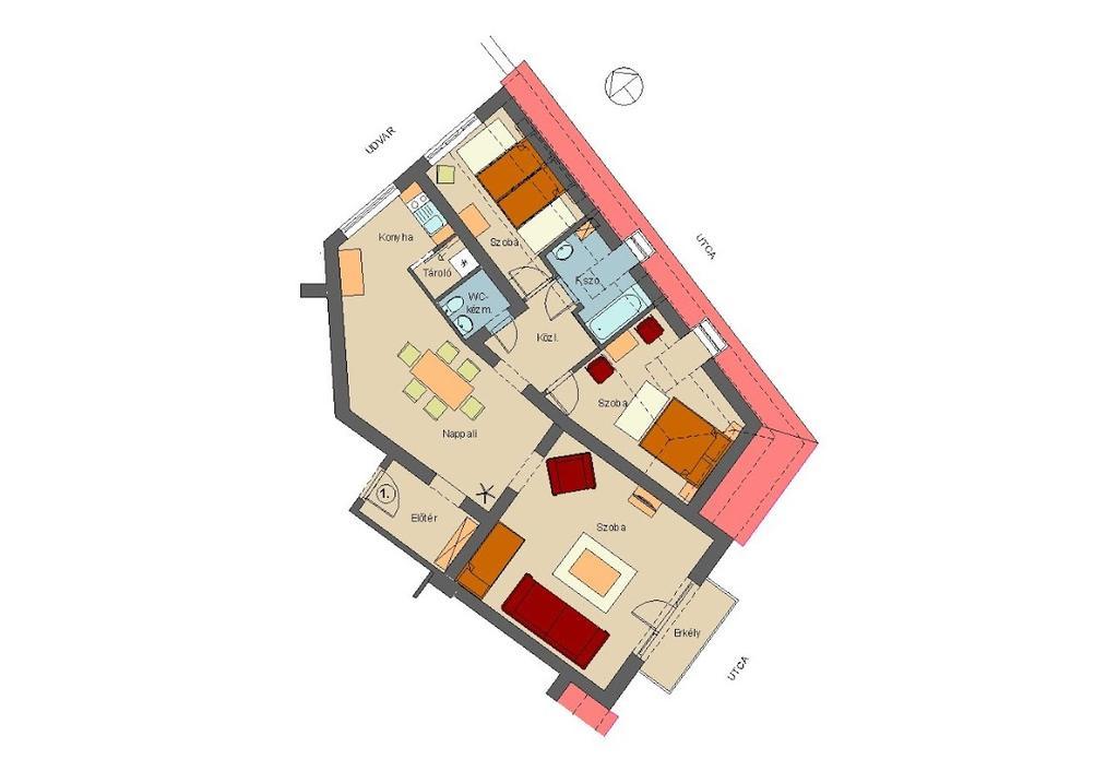 Corner Apartman Έγκερ Δωμάτιο φωτογραφία